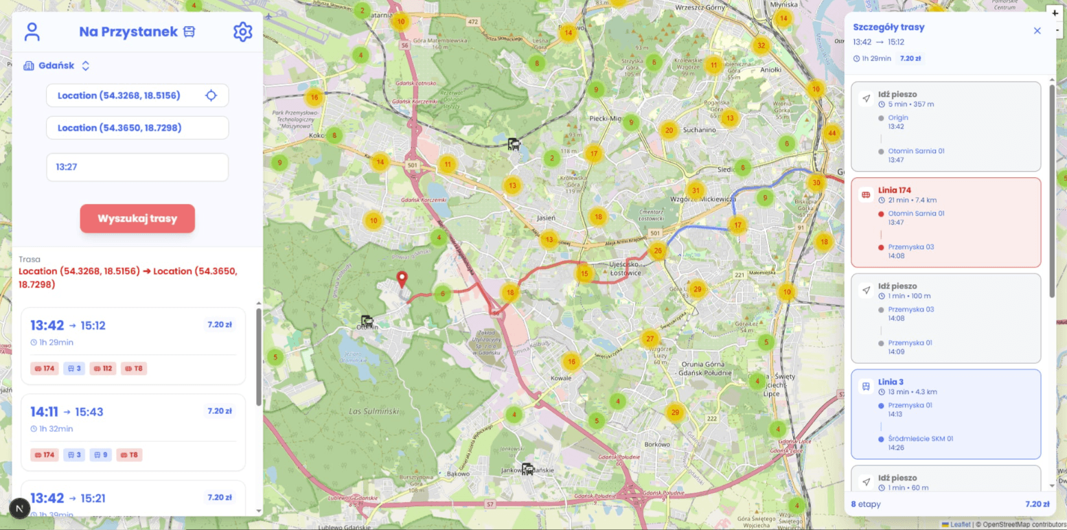 NaPrzystanek - Projekt Zespołowy